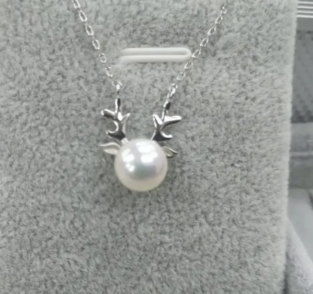 Colgante de perla de agua dulce blanca de 10mm, grado AAAA, plata 925 3 Colgante de perla de agua dulce blanca redonda de 10 mm, grado AAAA, plata 925