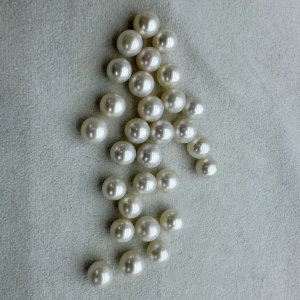 8-8.5mm round white loose pearl, AAA Grade