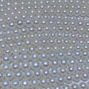 Hilos de perlas de agua dulce blancas redondas de 11-15 mm, grado AAA, 16 pulgadas
