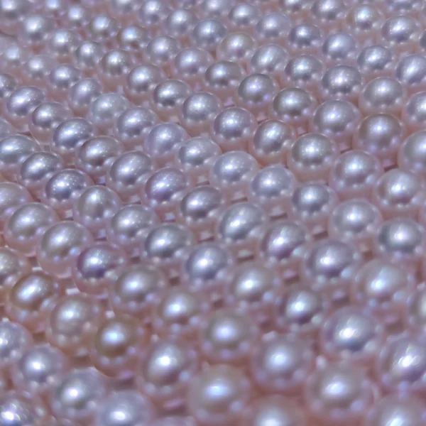 7-8mm Lavender Near Round Freshwater Pearl, AAA Grade, 16 inches