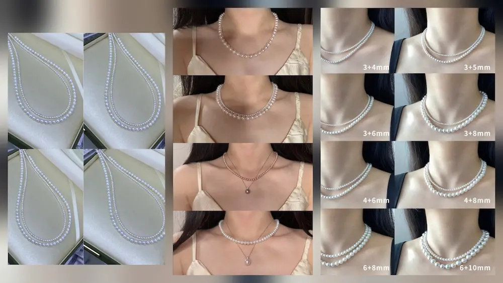 Tendencia 2026: Superponer collares de perlas de agua dulce de alto brillo para un look moderno en tiendas.