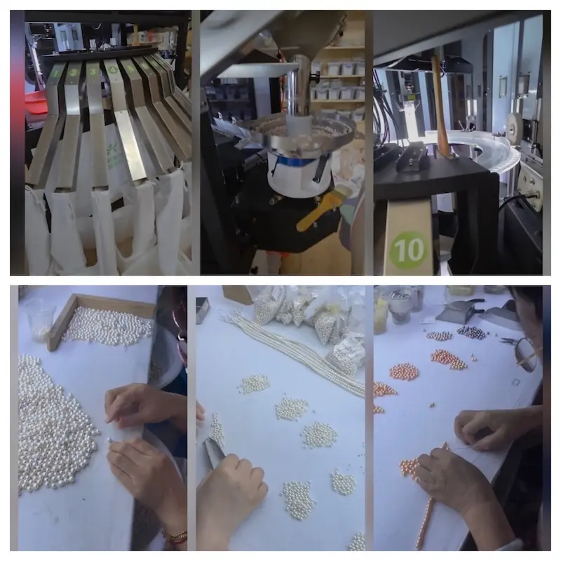 모든 대량 진주 주문은 두 번의 선별 과정을 거칩니다.