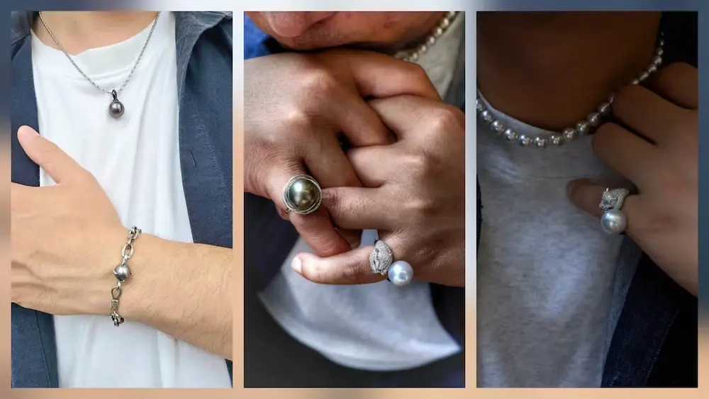 Estilismo de joyería de perlas unisex: Ampliando el mercado para compradores mayoristas de perlas