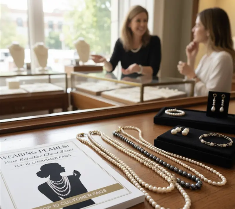 Wearing Pearls: Your Retailer Cheat Sheet with Top 10 Customer FAQs 1 Wearing Pearls: Your Retailer Cheat Sheet with Top 10 Customer FAQs