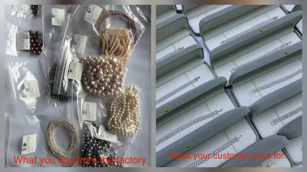 Wholesale Pearl Prices vs. Retail: The Supply Chain Secrets Middlemen Don't Want You to Know 4 Bulk wholesale pearl strands vs branded retail pearl jewelry packaging