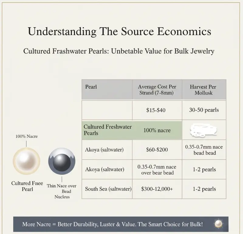 Por qué las perlas de agua dulce cultivadas son la mejor opción para su línea de joyería al por mayor Por qué las perlas de agua dulce cultivadas son la mejor opción para su línea de joyería al por mayor
