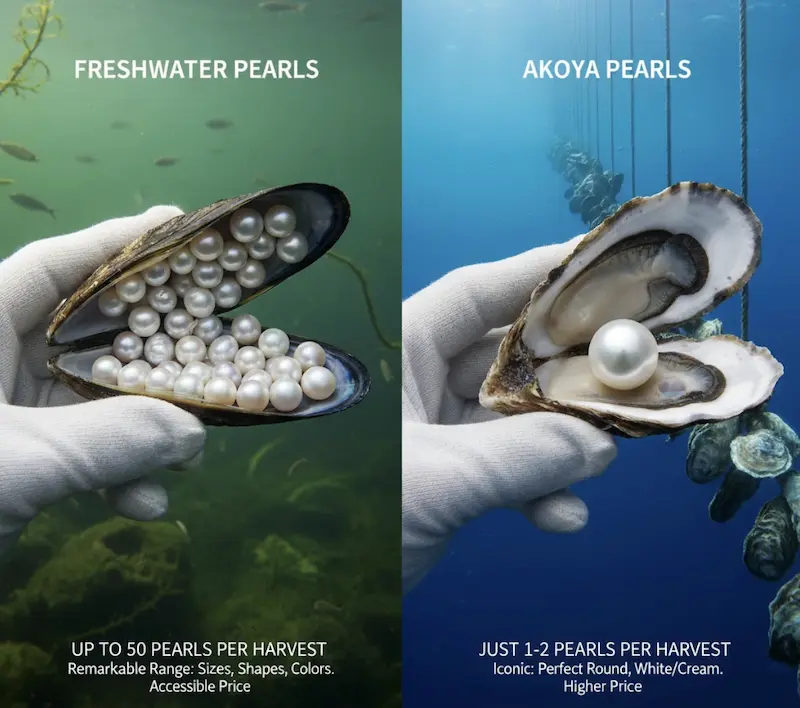 민물진주 vs 아코야진주: 알아야 할 7가지 필수 차이점