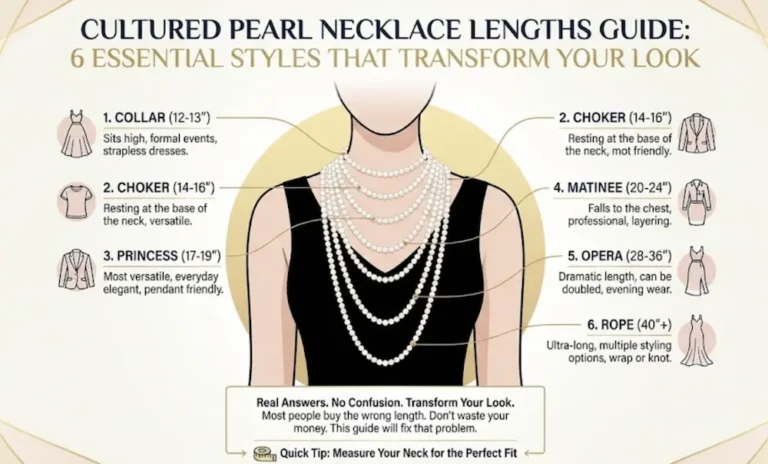 Cultured Pearl Necklace Lengths Guide: 6 Essential Styles That Transform Your Look