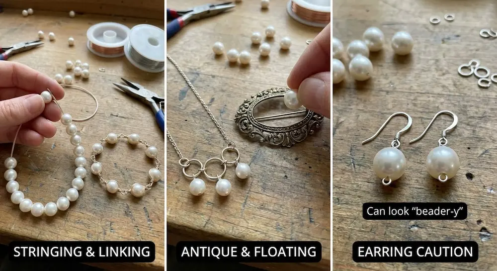 Full-Drill vs Half-Drill Pearls: A Technical Sourcing Guide for Fine Jewelry Makers 3 Full-Drill vs Half-Drill Pearls: A Technical Sourcing Guide for Fine Jewelry Makers