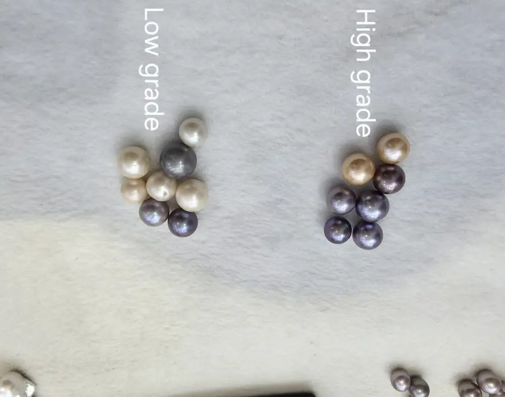 Faktor 2: Qualitätsbewertung Einfluss: Großpackung lose Perlen Gewicht vs. Stückpreis