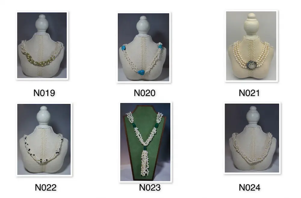 Choker and Long Pearl Necklace Set