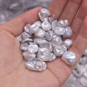 10-14mm White Keshi Freshwater Pearl Loose Pearl, AAA Grade