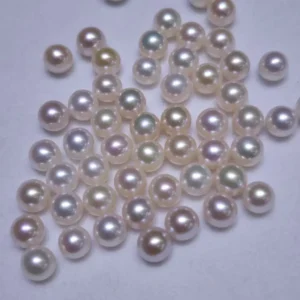 7-7.5 mm White Round Edison Pearl Loose Pearl, AAAAA Grade