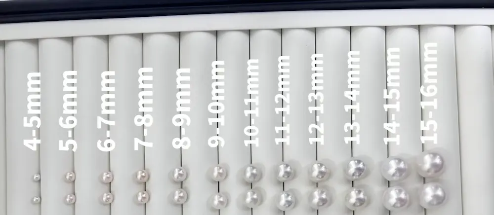 Freshwater pearl size