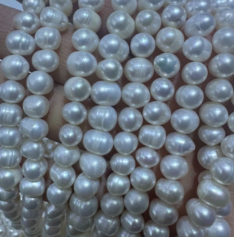 Collar de Perlas de Agua Dulce de 7-8mm de Forma de Patata Blanca | Fabricante de Perlas de Agua Dulce AA