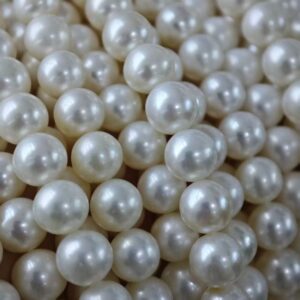 6.5-7.5mm ホワイトラウンドパール連 | AAA淡水真珠 日本卸売 - 日本真珠メーカー