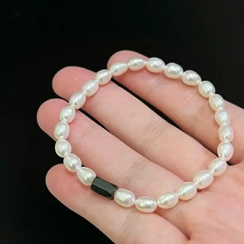 5-6mm Weißes Reis Süßwasserperlen Armband | Deutschland Perlenlieferant 1 5-6mm Weißes Reis Süßwasserperlen Armband | Deutschland Perlenlieferant