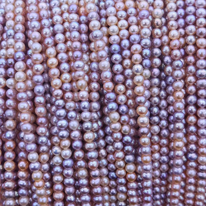 3-4mm Natural Color Near Round Pearl Strand | China Pearl Manufacturer 5 3-4mm Natural Color Near Round Pearl Strand | China Pearl Manufacturer - China Pearl Manufacturer
