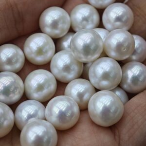 Perla d'acqua dolce bianca rotonda da 10-11mm | Perla sciolta di qualità AAA - Produttore di perle in Cina