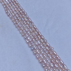 Fil de perles d'eau douce baroques violettes de 5-6 mm | Fournisseur de perles de France - Fabricant de perles de France