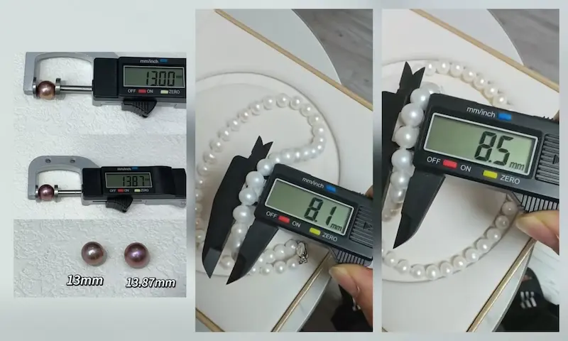How to Evaluate Wholesale Pearl Samples Before Placing a Wholesale Order 4 Checking pearl size tolerance and matching quality before a bulk order