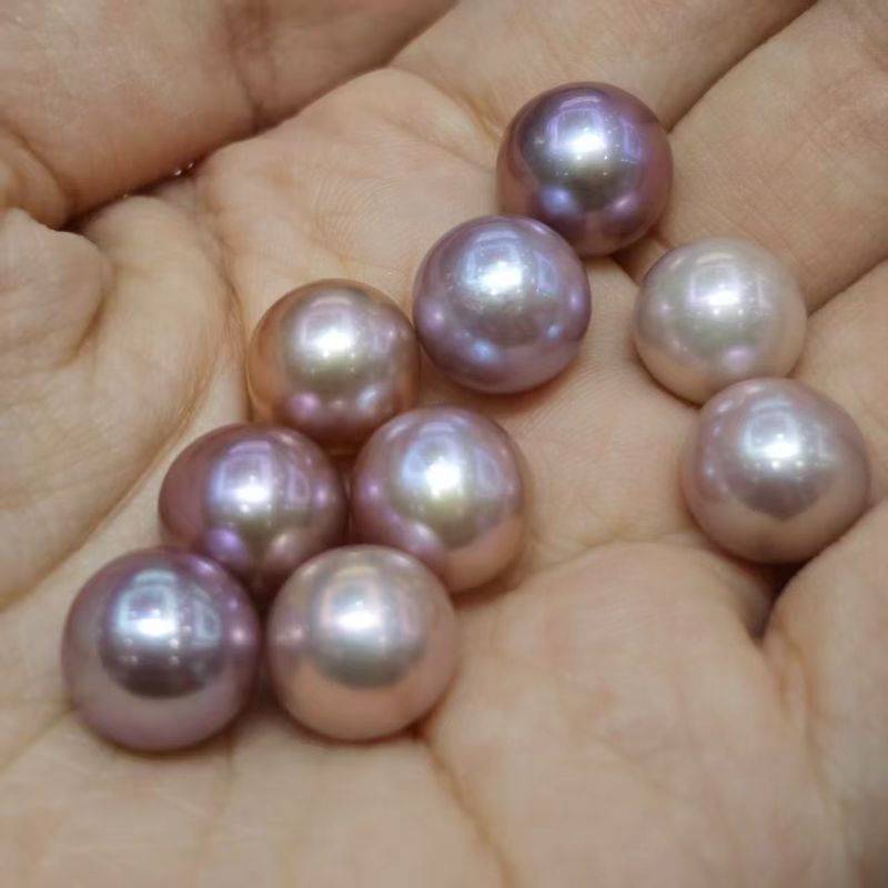Perle Edison ronde violette AAA 11-12mm | Vente en gros 1 Perle Edison ronde violette AAA 11-12mm | Vente en gros - Fabricant de perles en France